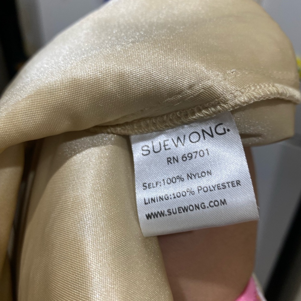 SUE WONG Nocturne Hand Cream embroidered dress - Picture 4 of 7